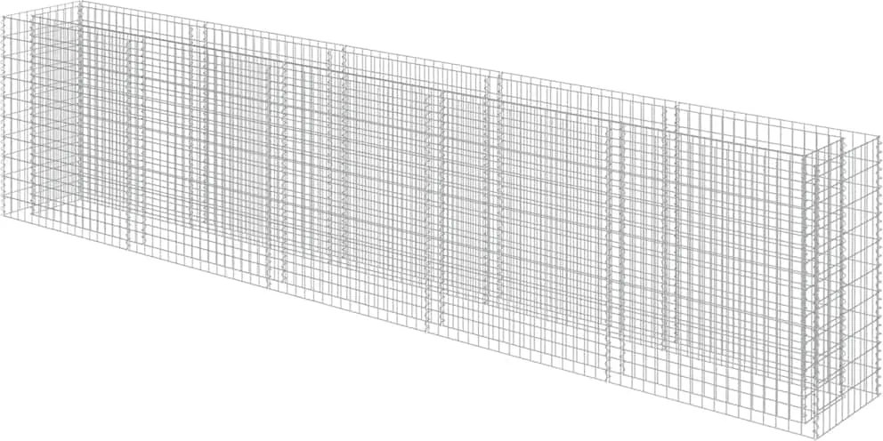 vidaXL horganyzott acél gabion magaságyás 450 x 50 x 100 cm