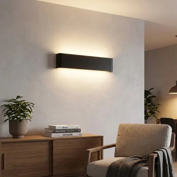 Ideal Lux - LED fali lámpa DELTA LED/10W/230V 3000K 30 cm CRI 90 fekete