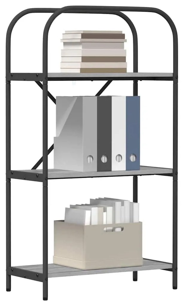 Könyvespolc Szürke sonoma 60 x 30 x 109 cm Faanyag