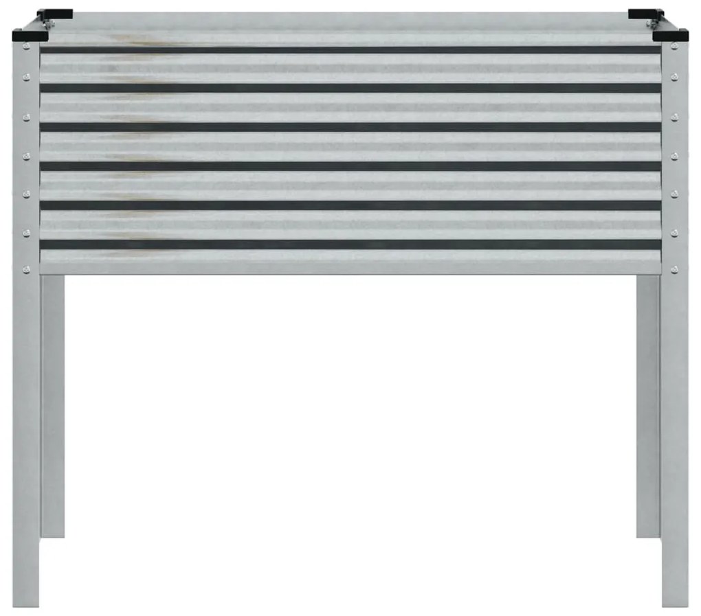 Horganyzott acél kerti virágtartó 100 x 41 x 90 cm