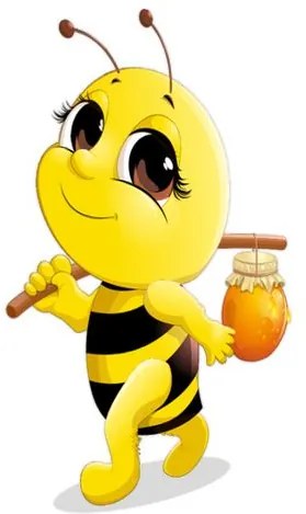 Falmatrica gyerekeknek Méhecske és méz 10x10cm NK4560A_1HP