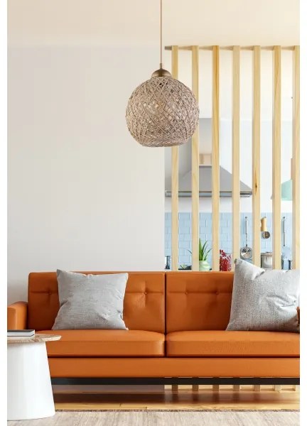 Csillár zsinóron JUTE 1xE27/60W/230V bézs