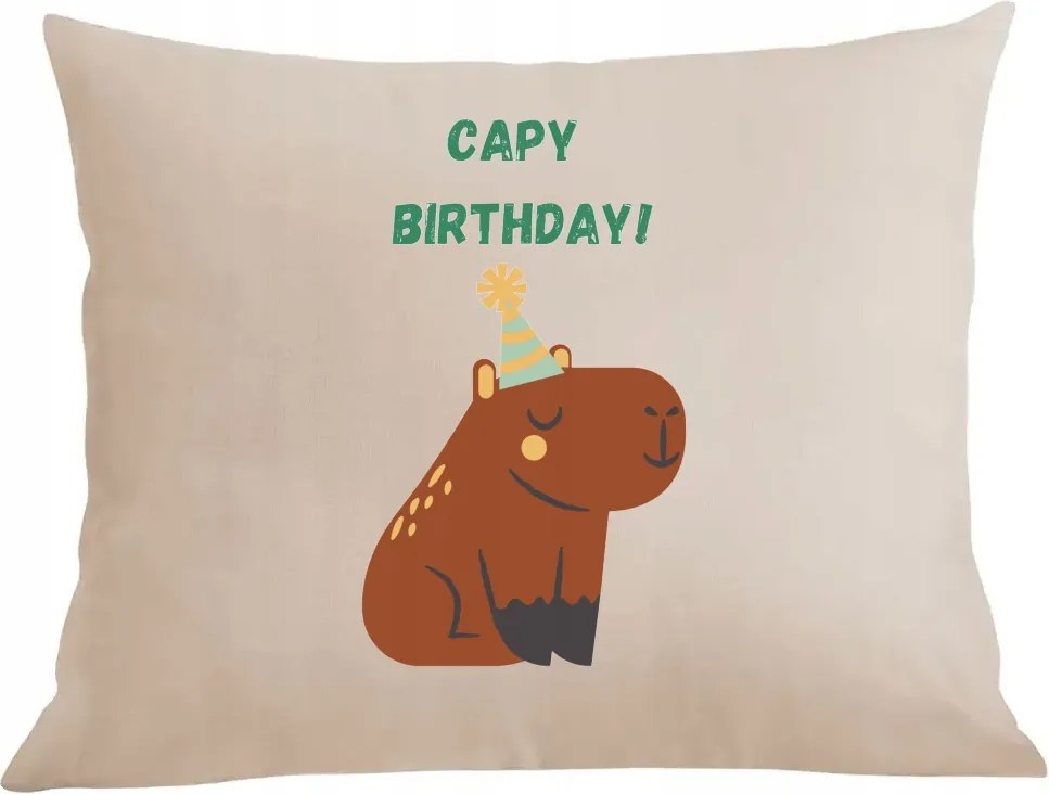 Párna párnahuzat Születésnapi ajándék Kapibara
