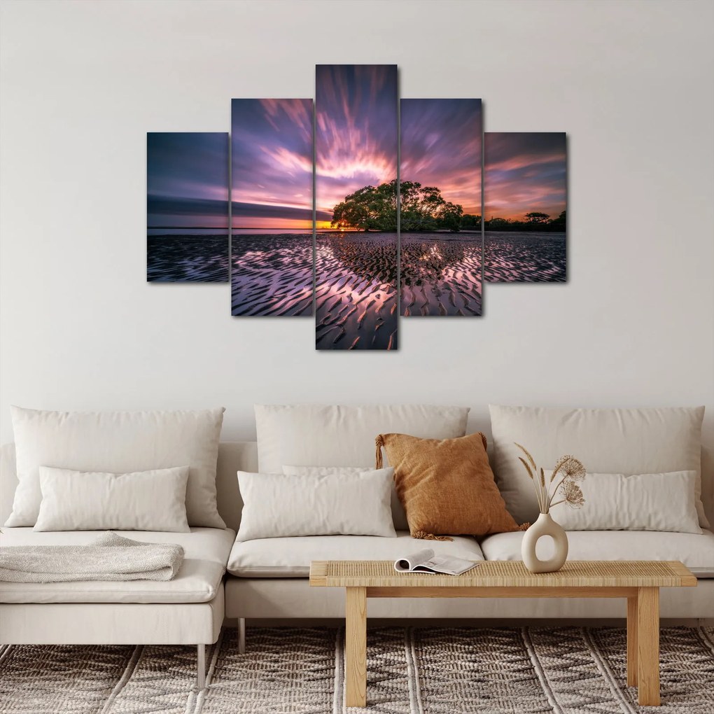 Egy fa a tengerparton képe (150x105 cm)
