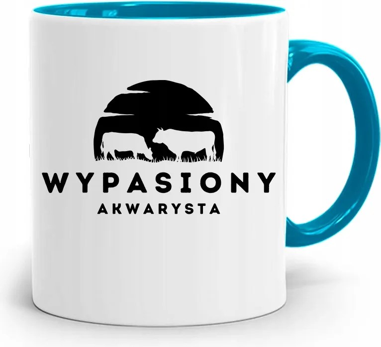 Akvarista Bögre Kék Születésnapi Ajándék fényképes nyomtatással