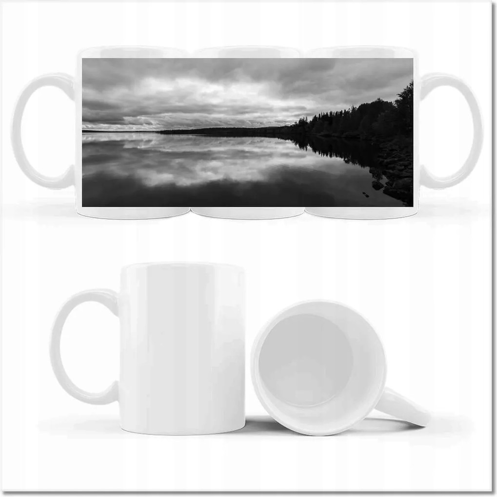 Fotó bögre Tó Lappföld Finnország