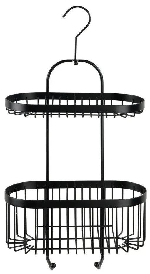 Classic Plus 2 Tier Caddy fekete felfüggeszthető kosár - Wenko
