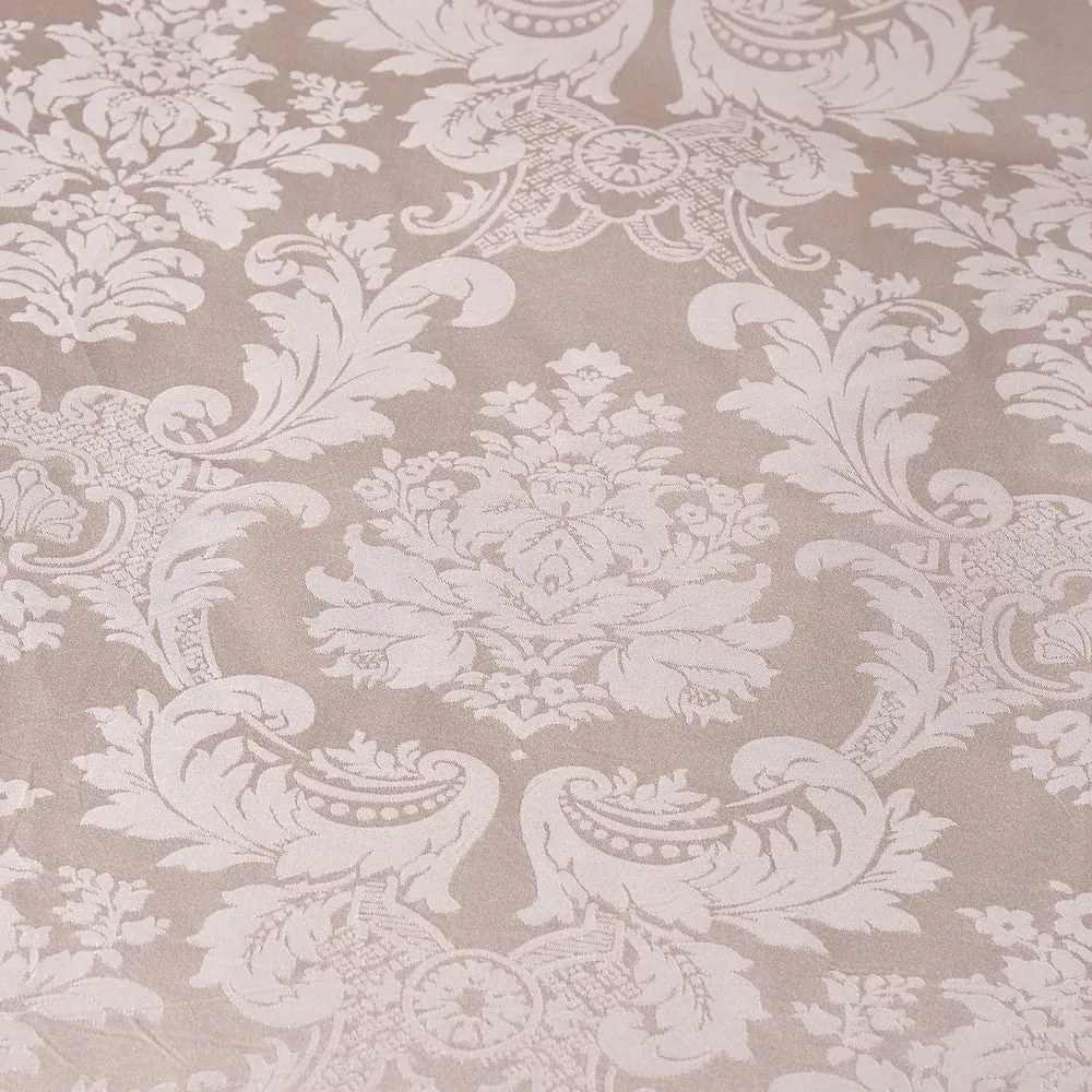 Bézs kétszemélyes damaszt ágyneműhuzat 200x200 cm Damask Jacquard – Catherine Lansfield