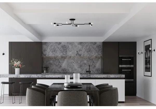 Sollux SL.1445 - Fali lámpa VECTOR 1xE27/15W/230V fekete