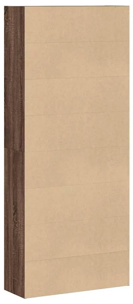 barna tölgy színű fa könyvszekrény 80 x 30 x 189 cm