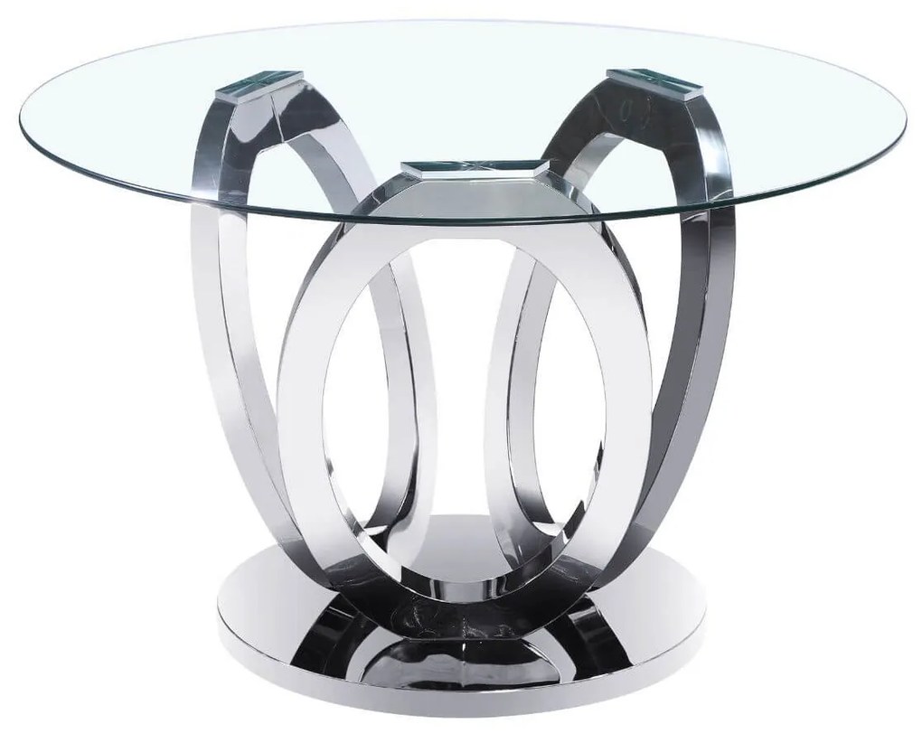 Ezüst étkezőasztal 120cm