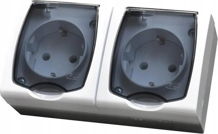 Ospel Madeira dupla aljzat Schuko GNH-2NS/00/d