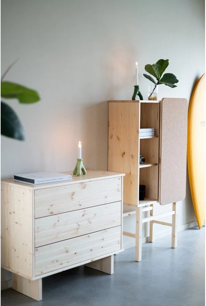 Slide borovi fenyő könyvespolc, 70 x 142 cm - Karup Design