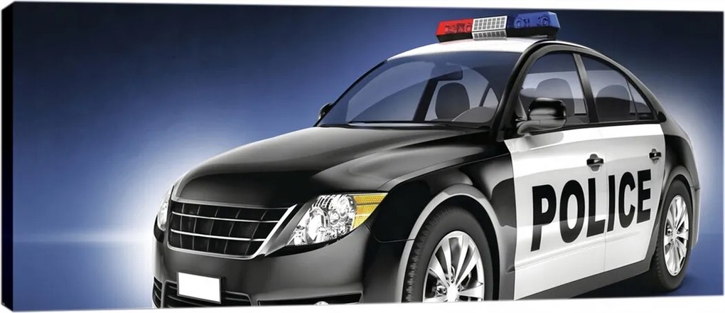Vászonkép 145x45 Rendőrautó járőr rendőrség autó modern gyors biztonság