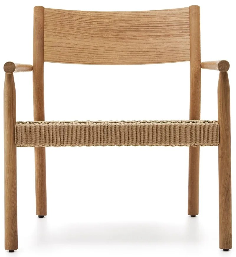 Világos natúr színű szőtt fotel Yalia – Kave Home