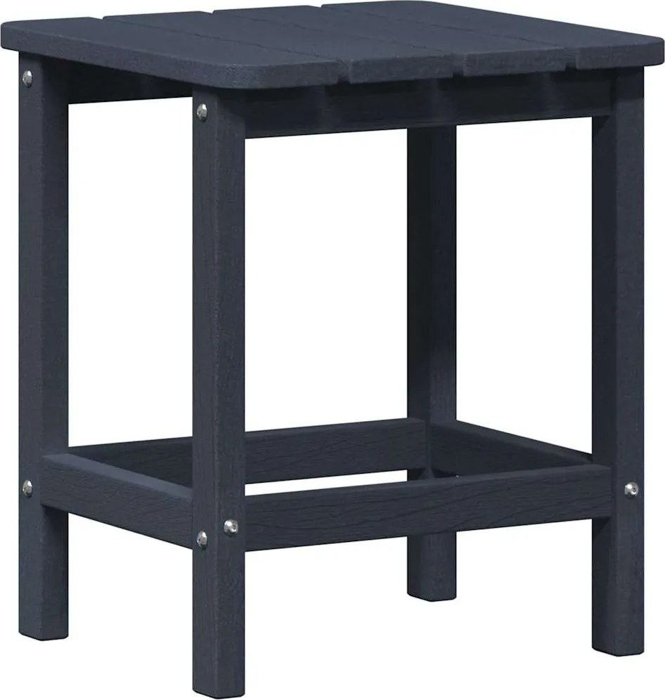 vidaXL Oldal asztal Sötétkék 38 x 38 x 46 cm Polietilén