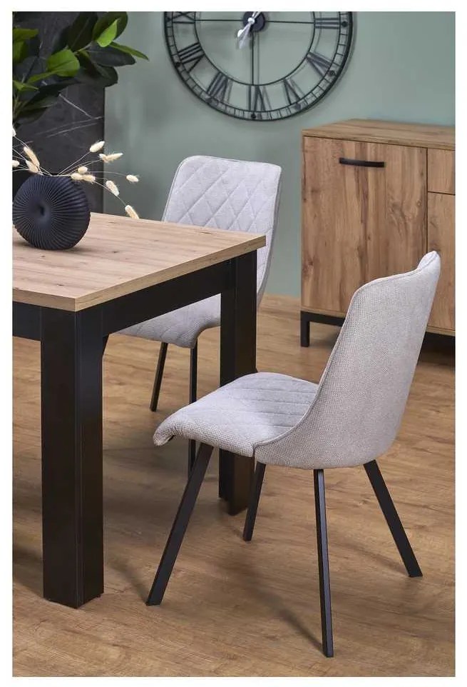 Aseado étkezőasztal, artisan tölgy / fekete