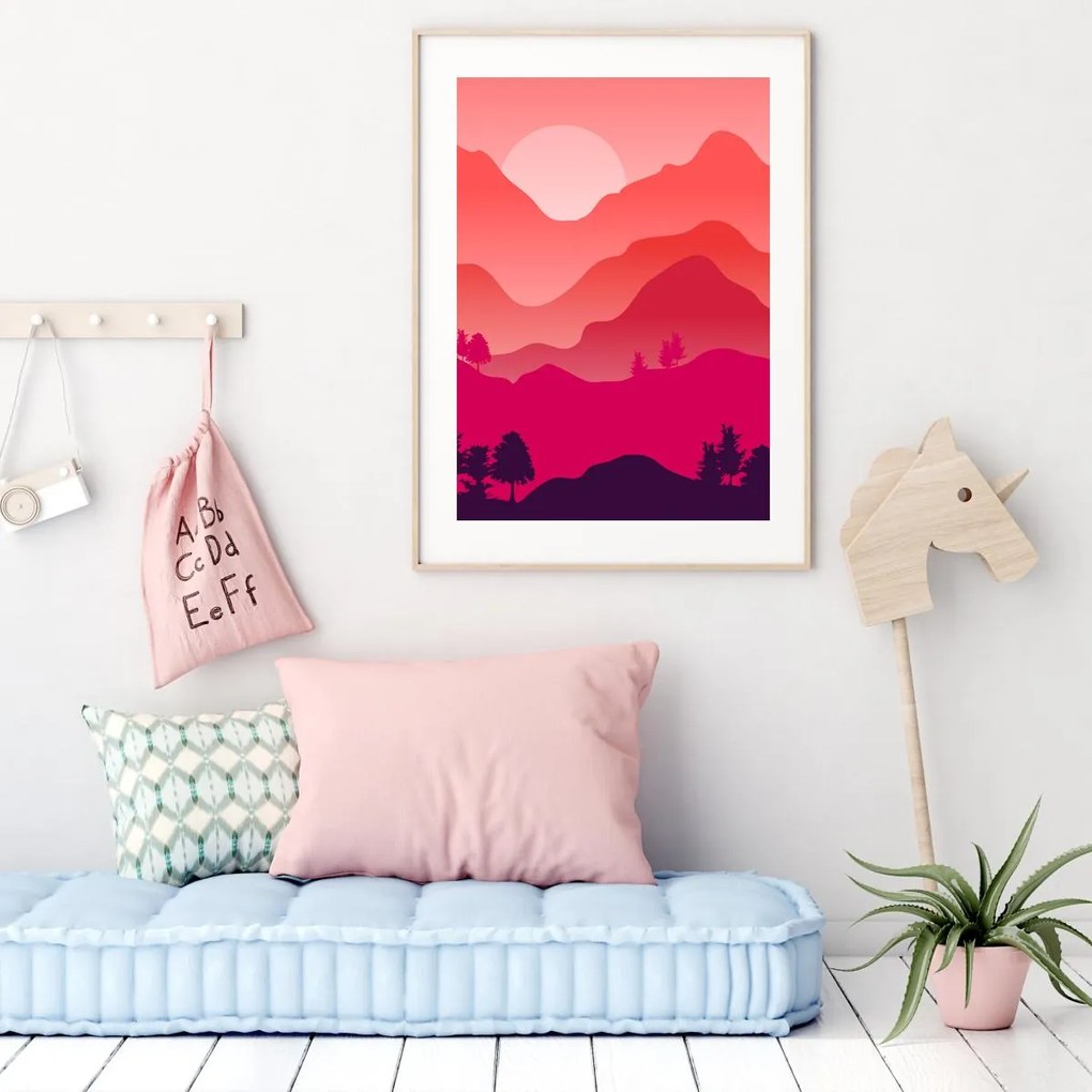 Poszter - Hegyi táj (A4)