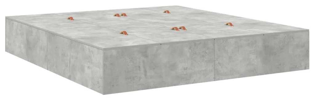 Tárolós Ágykeret Betondeszka Szürke 180x200 cm