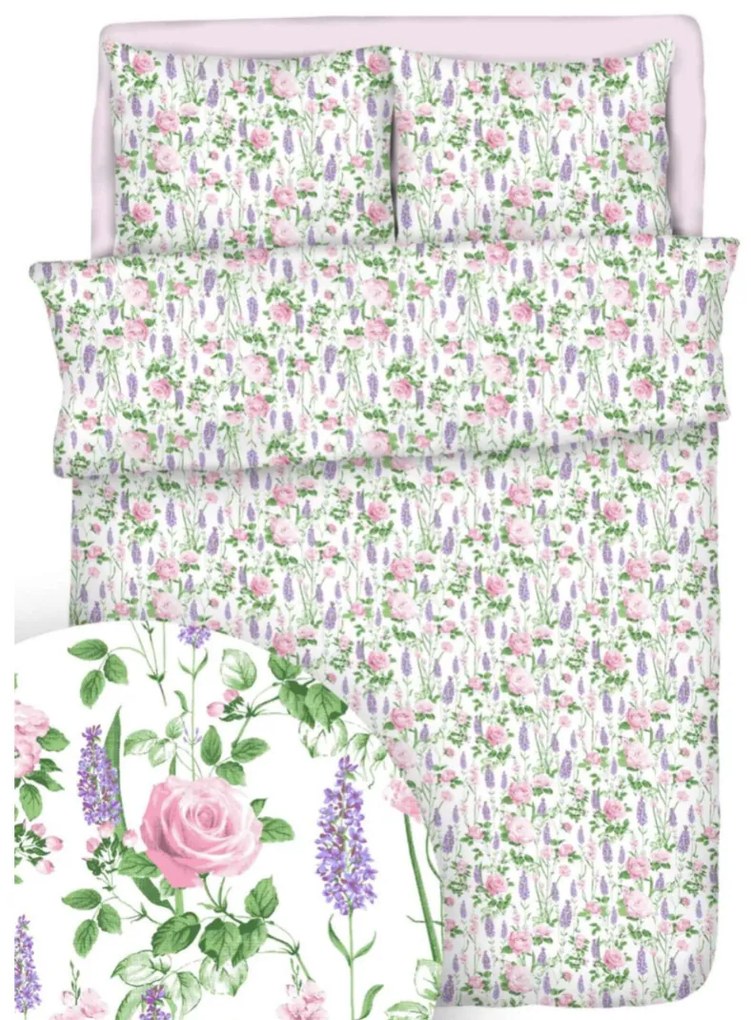 Pamut lepedők Levendula 140x200cm+90x70cm TiaHome