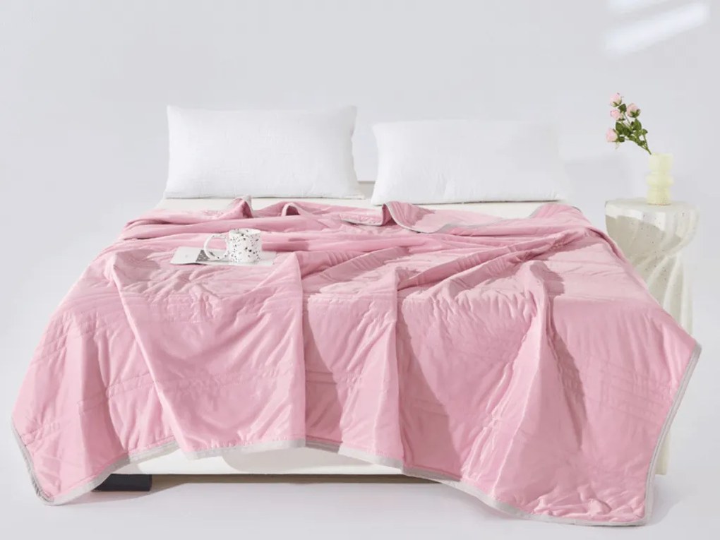 Hűsítő nyári paplan CELIA, rózsaszín Méret: 160 x 200 cm