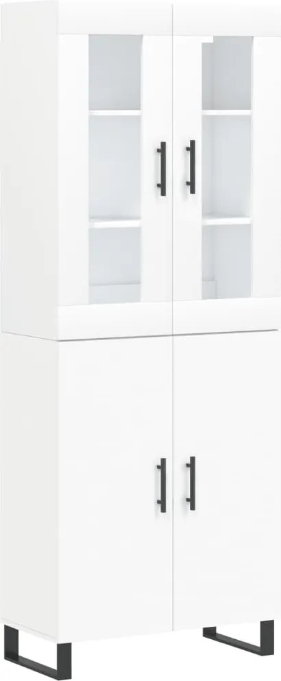 vidaXL fehér szerelt fa magasszekrény 69,5 x 34 x 180 cm