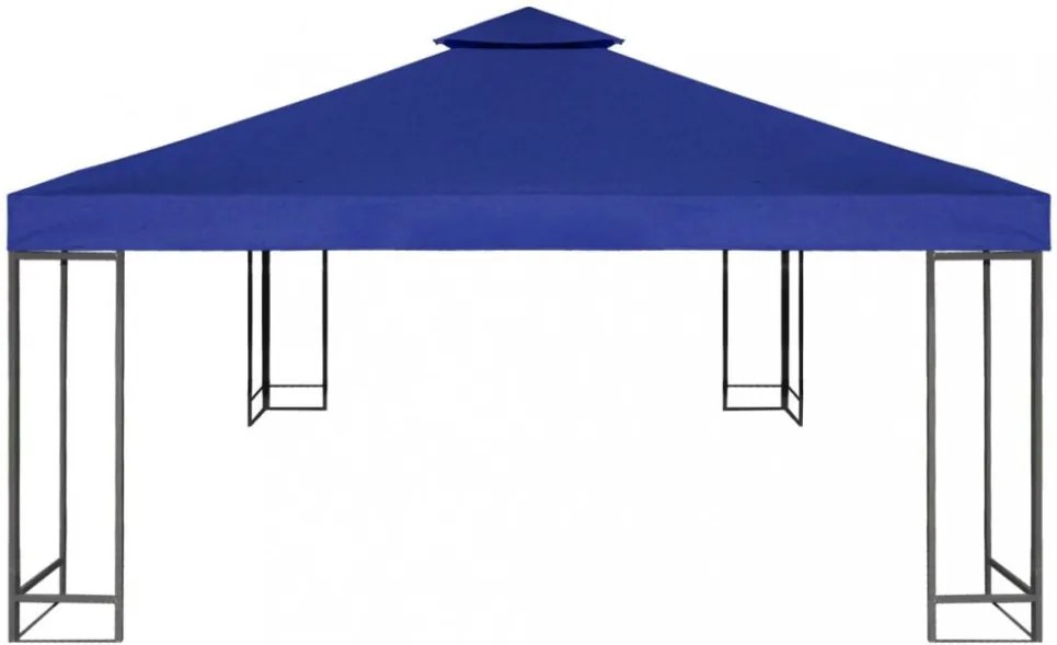 sötétkék csere pavilon ponyvatető 310 g/m² 3 x 3 m