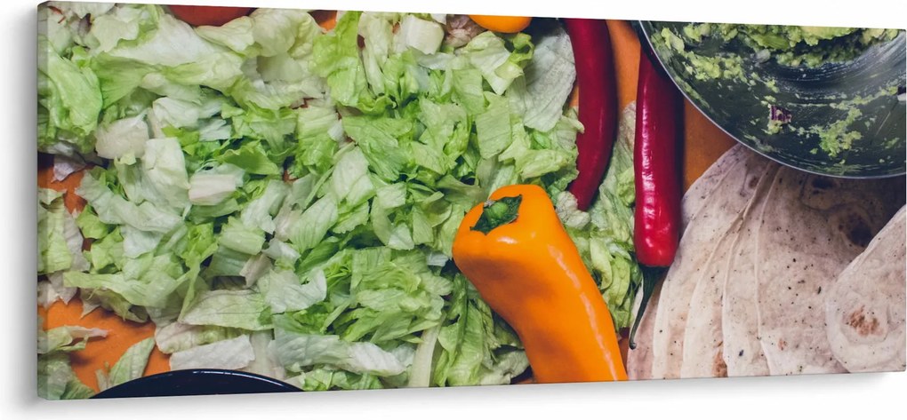 Zöldségek képe (120x50 cm)