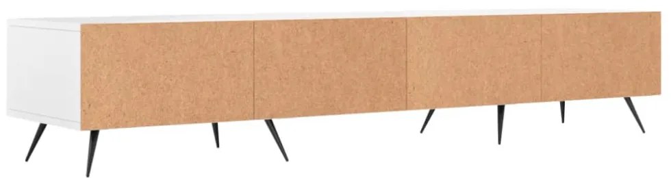 fehér szerelt fa TV-szekrény 150 x 35 x 55 cm