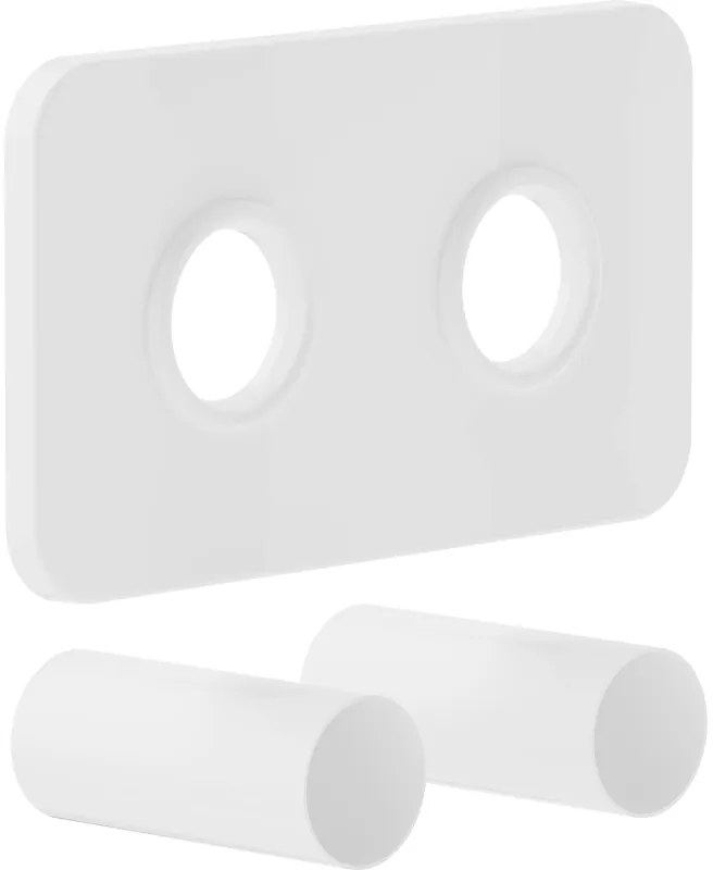 Mexen Uni-Term S dupla radiátorburkolat készlet, fehér - W910-000-20