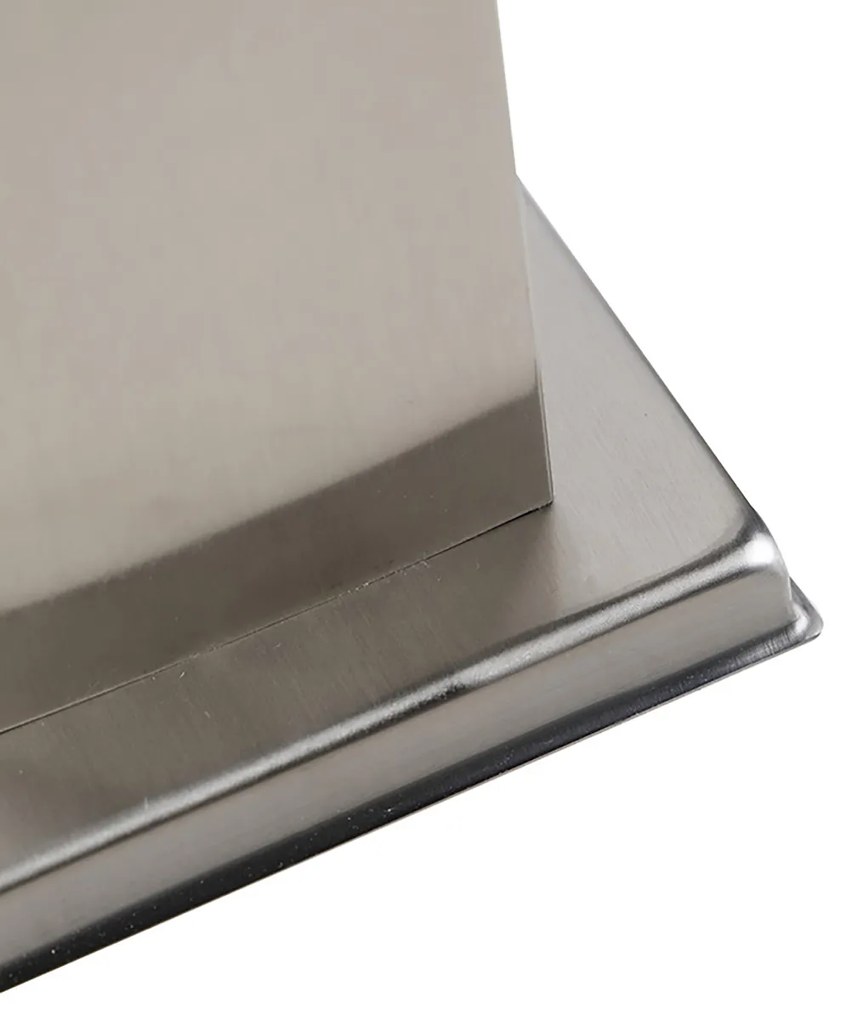 Kültéri lámpa acélból, foglalattal IP44 - Malios talpnyúlvánnyal és kábelátvezetéssel