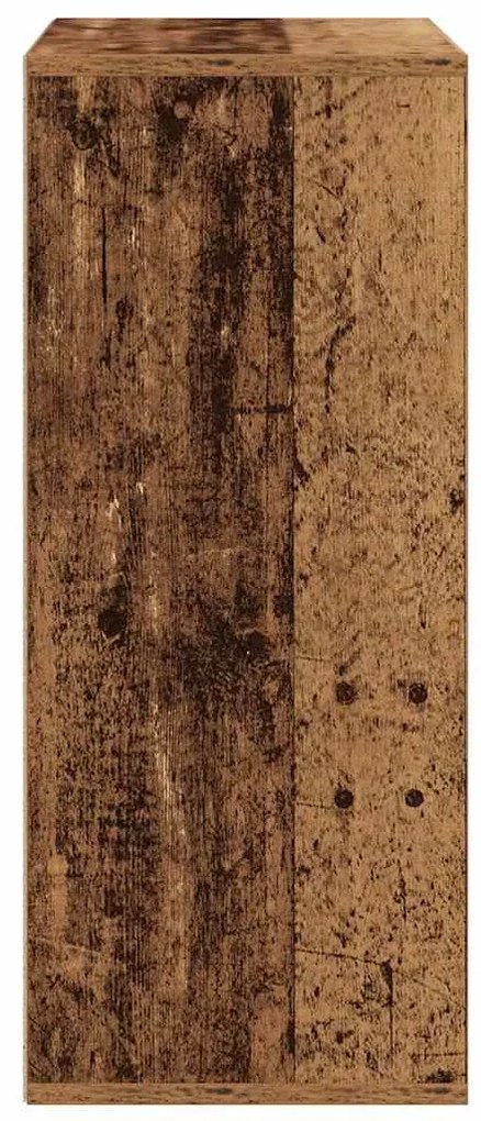 könyvszekrény antik fa 60x30x71,5 cm szerelt fa