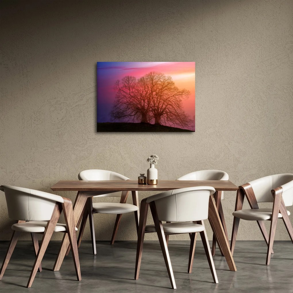 Fák a ködben (70x50 cm)