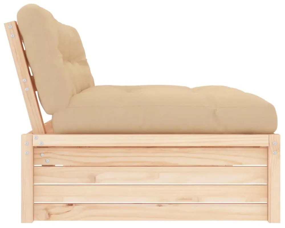 tömör fenyőfa középső kanapé 120 x 80 cm