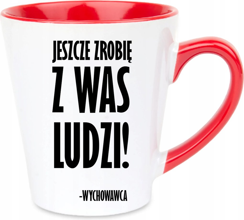 Latte Bögre Piros Belső Ajándék Pedagógusnak Még Megtanítalak Benneteket