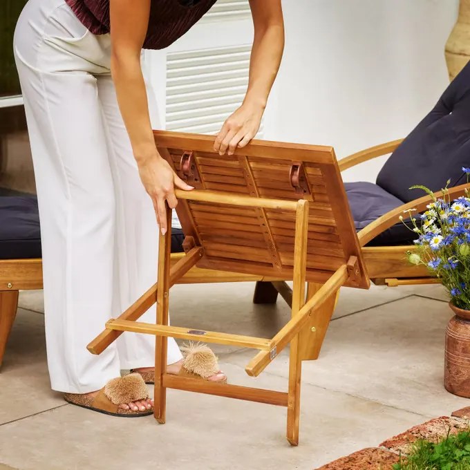 Deuba Kerti asztalka - 46x46 cm