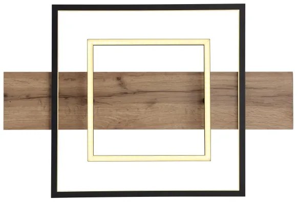 Globo 67289D - VANNI LED fényerőszabályozható mennyezeti lámpatest LED/24W/230V barna/fekete