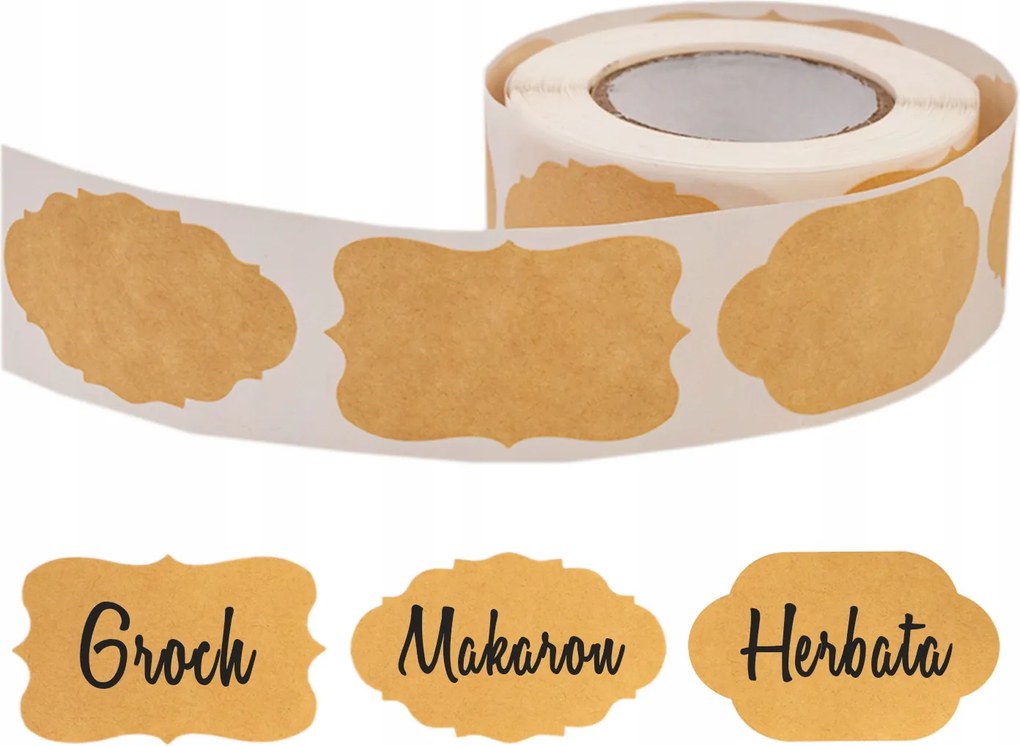 300x Címkék öntapadós matricák fűszerek befőttek tartályok befőttesüveg