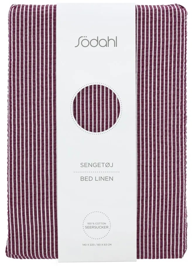 Lila egyszemélyes pamut ágyneműhuzat 140x200 cm Cheerful – Södahl