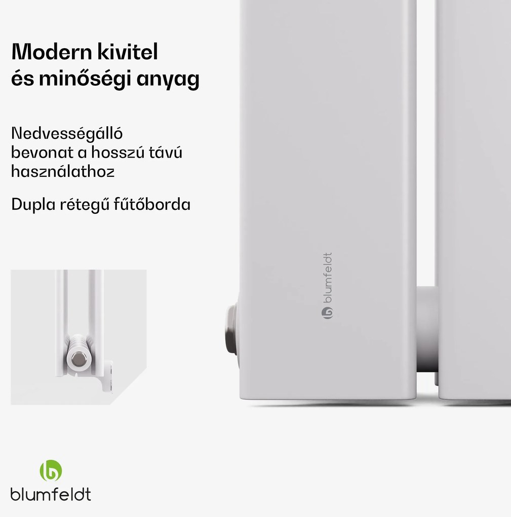 Blumfeldt Ontario radiátor 180x45 Teljesítmény 1364 W