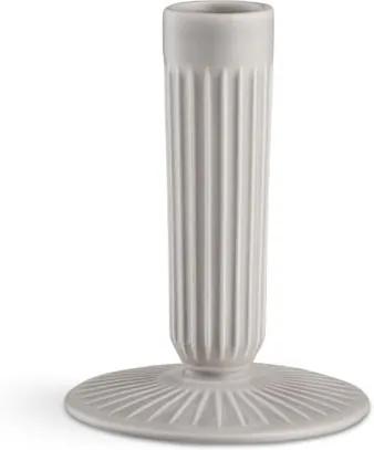 Hammershoi világos szürke agyagkerámia gyertyatartó, magasság 12 cm - Kähler Design