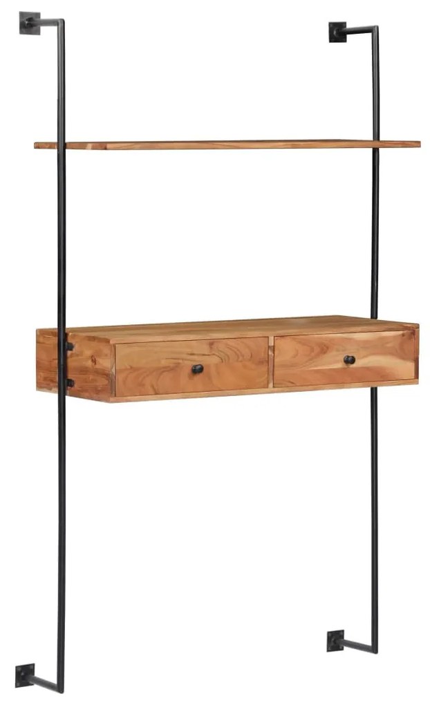 tömör akácfa fali pult 90 x 40 x 170 cm