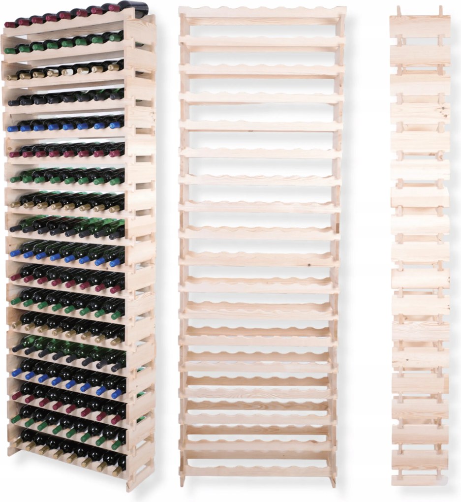 144 palackos bortartó állvány 18x8-as moduláris állvány szerszámok nélkül bővíthető