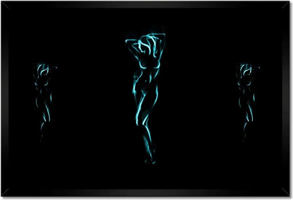 Poszterek keretben 60x40 Forró lány Türkiz