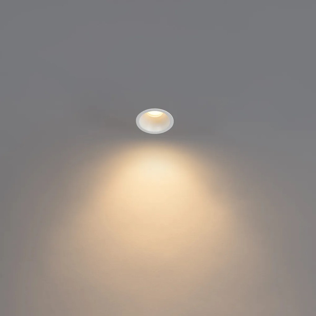 6 db fehér GU10 beépíthető spotlámpa szett 35 mm IP44 - Dept