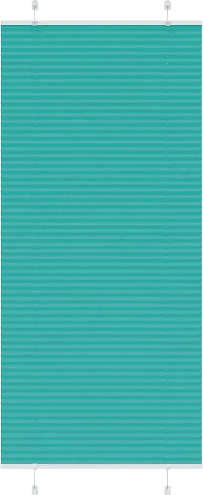 vidaXL pliszírozott redőny Benzinzöld 90x200 cm szövetszélesség