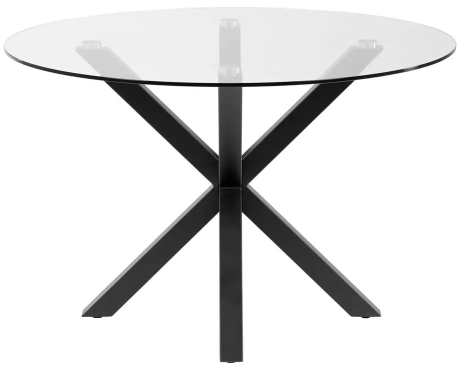 Kerek étkezőasztal üveg asztallappal, ø 119 cm - La Forma