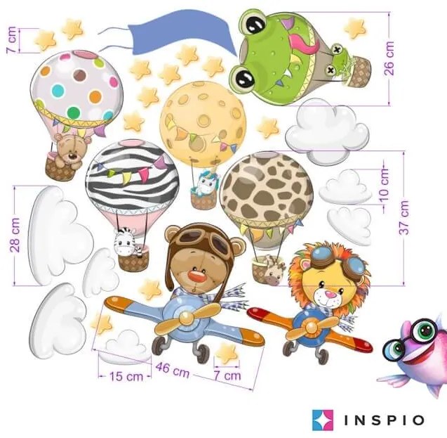 INSPIO Öntapadós állatkás tapéták névvel