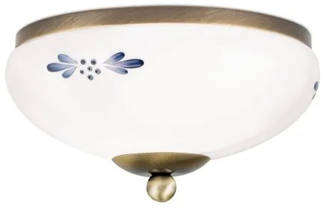 Orion DL 7-672 - Mennyezeti lámpa LANDHAUS 1xE27/60W/230V átm. 21 cm bronz/fehér