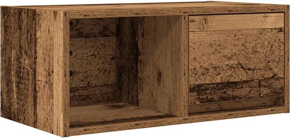 vidaXL antik fa színű szerelt fa TV-szekrény 60x31x25,5 cm